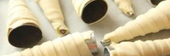 слоеные трубочки с белковым кремом