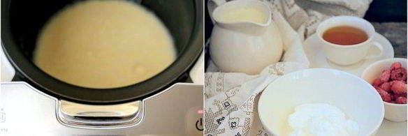 снежки с малиной и кремом