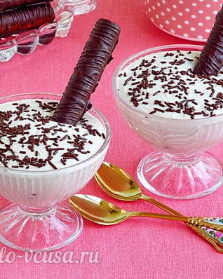 Творожно-банановый крем