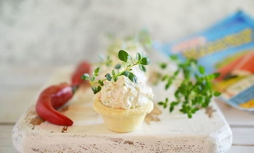 Рецепт творожно-крабового крем