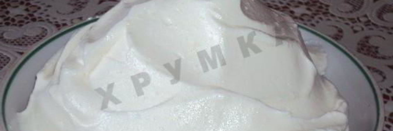 Ванильный крем из сгущенки с белым шоколадом