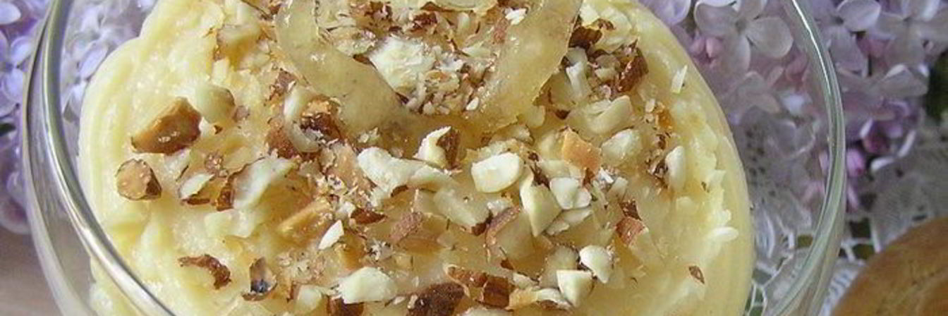 Заварной крем с миндалем