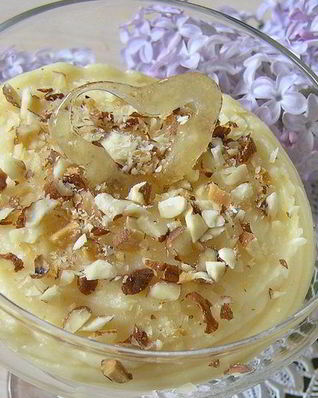 Заварной крем с миндалем