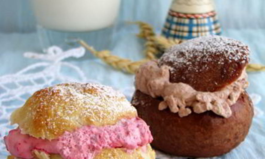 Рецепт малиновых и шоколадные пышки