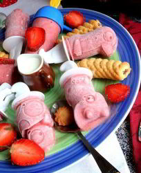 Бананово-клубничное мороженое