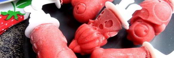 бананово-клубничное мороженое