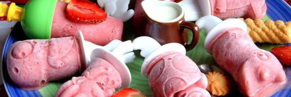 бананово-клубничное мороженое