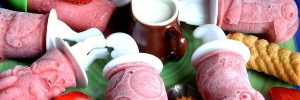 бананово-клубничное мороженое