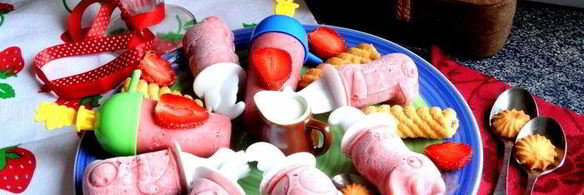 бананово-клубничное мороженое