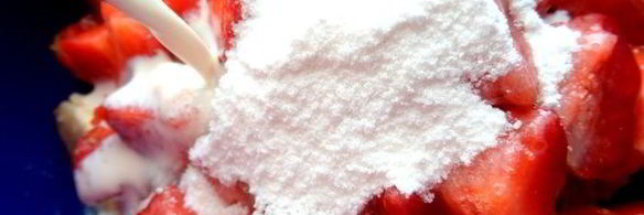 бананово-клубничное мороженое