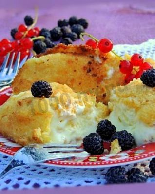 Десерт горячее мороженое