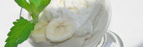 детское банановое мороженое