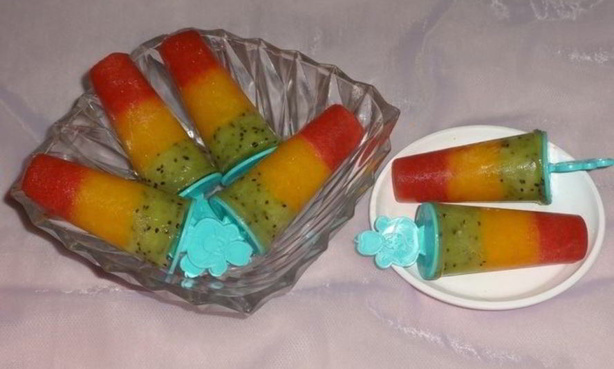 Рецепт фруктового мороженого светофор