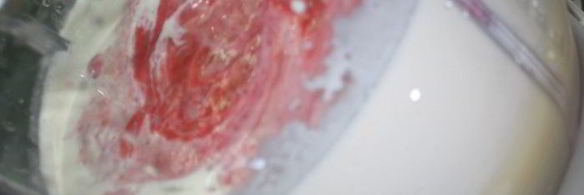 клубничное мороженое на сгущенном молоке