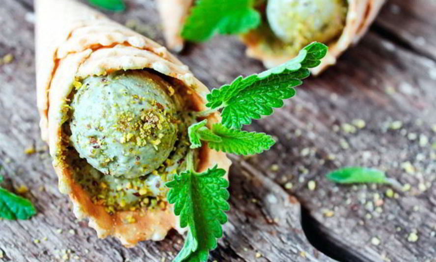 Рецепт лаймового мороженого с чаем матча