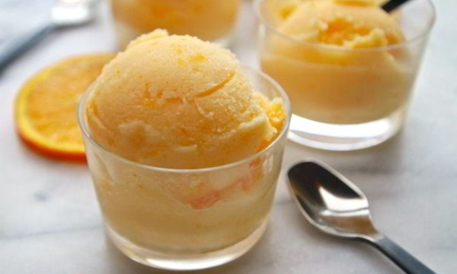 Рецепт мандаринового мороженого на молоке