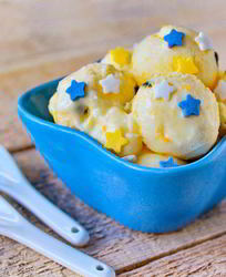 Мандариновое мороженое с маракуйей