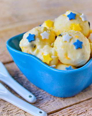 Мандариновое мороженое с маракуйей