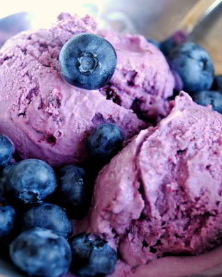 Мороженое из черники