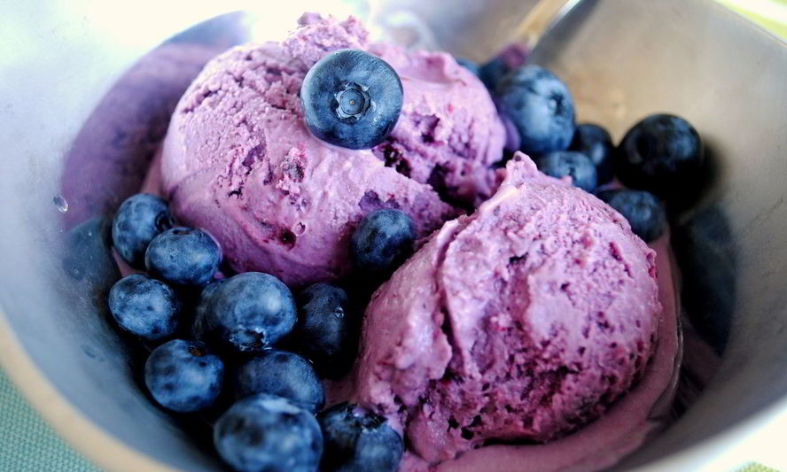 Рецепт мороженого из черники