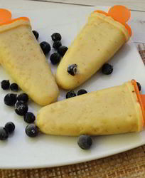 Мороженое из печеных яблок и банана