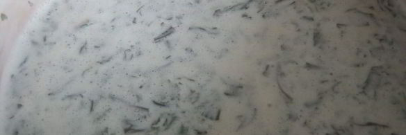 мороженое из зеленого чая с мятой и корицей