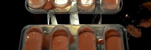 мороженое с ягодным желе