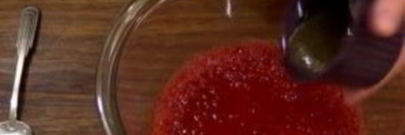 мороженое семифредо с клубникой