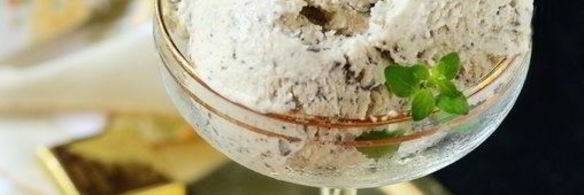 мятное мороженое с шоколадом