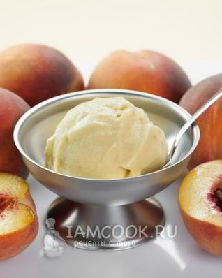 Персиковое мороженое для фризера