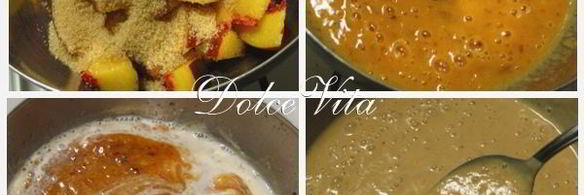 персиковый торт-мороженое