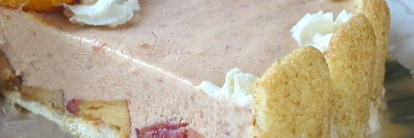 персиковый торт-мороженое