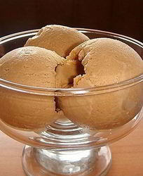 Шоколадное мороженое без сливок