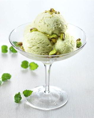 Сливочно-фисташковое мороженое
