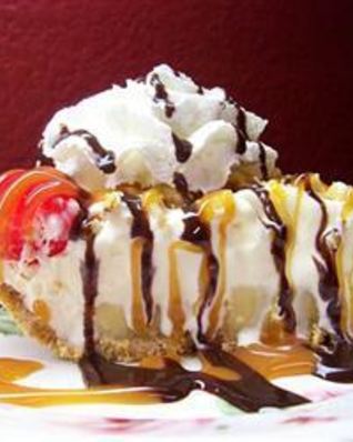 Торт-мороженое с бананами