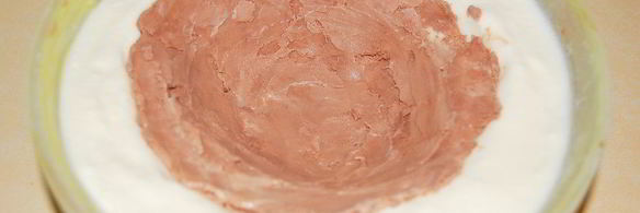 торт-мороженое с консервированными персиками