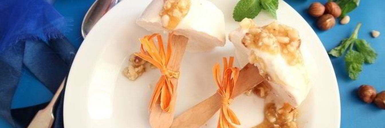 Творожное мороженое с мягким грильяжем