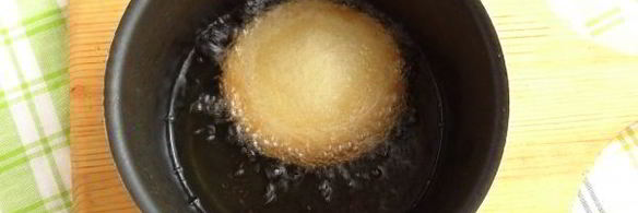 жареное мороженое в тостовом хлебе