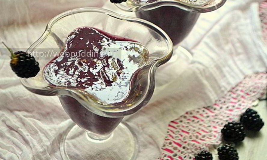 Рецепт ежевичного мусса