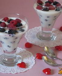 Ежевика с муссом из зефира