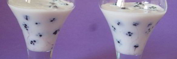 ежевика с муссом из зефира