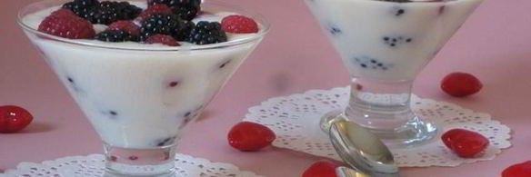 ежевика с муссом из зефира