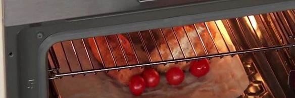 индейка, фаршированная муссом из цыпленка, под винным соусом