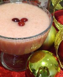 Клюквенный мусс с манкой