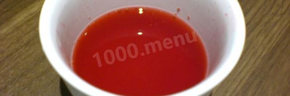 клюквенный мусс с манкой