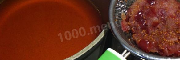 клюквенный мусс с манкой