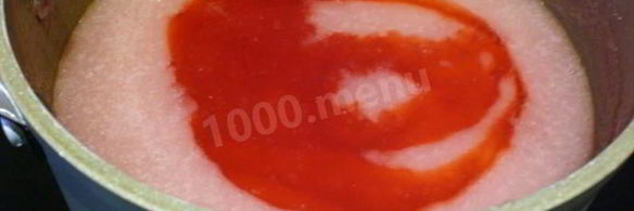 клюквенный мусс с манкой