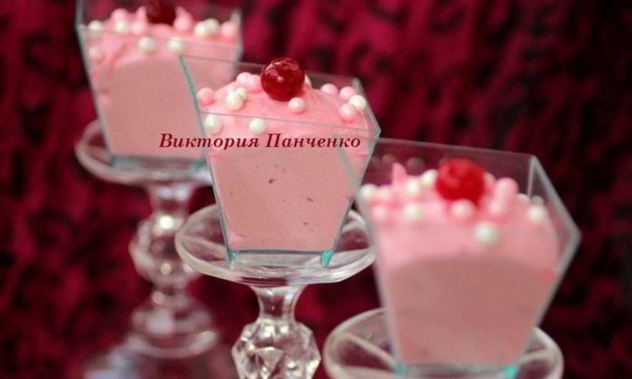 Рецепт клюквенного мусса