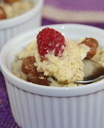 Лимонно-медовый мусс с фундуком