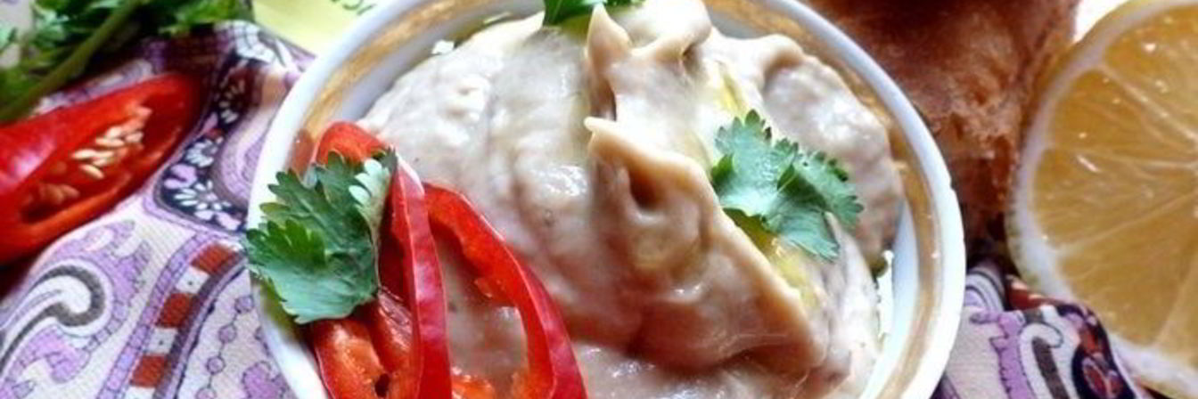 Магрибский мусс из запеченных баклажанов